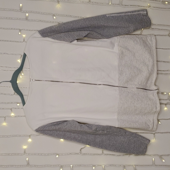 EUC J.CREW: Colorblock Backzip Shirt / Sweatershirt - Picture 5 of 6